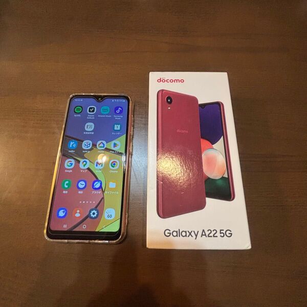 docomo Galaxy A22 5G レッド SIMロック解除済み sc-56b