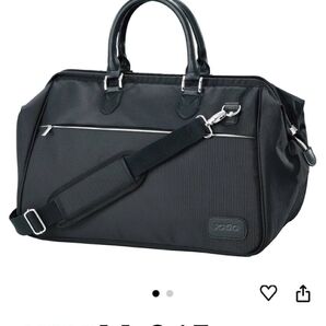 DUNLOP XXIO ボストンバッグ ゴルフ ブラック 2way がま口 大容量 通勤 出張 旅行