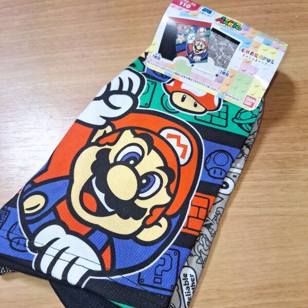 110cm ボクサーブリーフ下着2枚組 スーパーマリオ