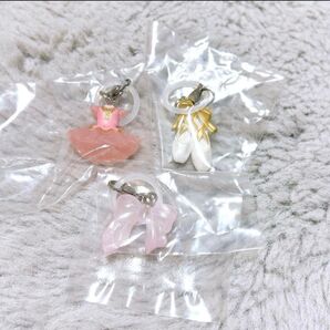 バレエモチーフ めじるしアクセサリー トゥシューズ チュチュドレス リボン めじるしアクセサリー ガチャ キーホルダー