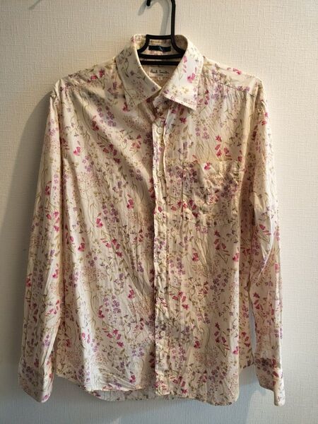 【Paul Smith ポールスミス 長袖 総柄花柄シャツ】