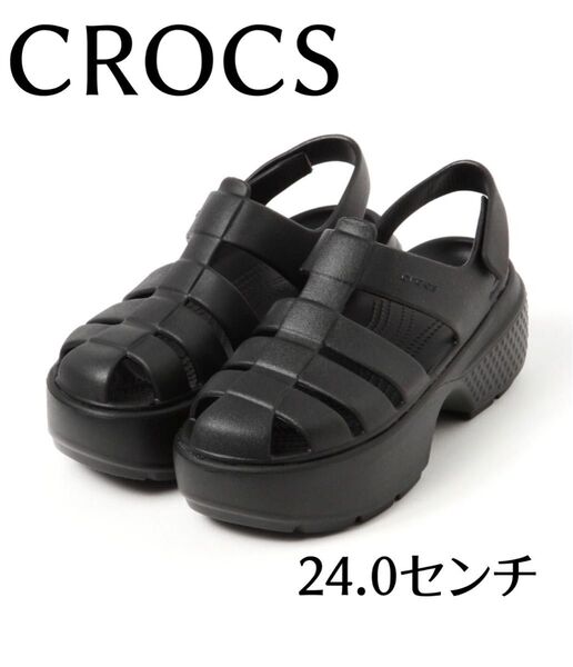 クロックスCROCS FISHER サンダル ブラック 24.0㎝ 新品未使用