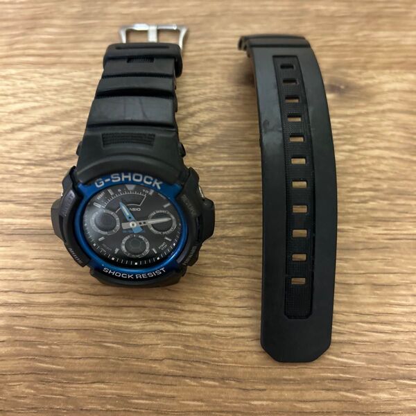CASIO G-SHOCK AW-591-2A 腕時計 ブラック×ブルー
