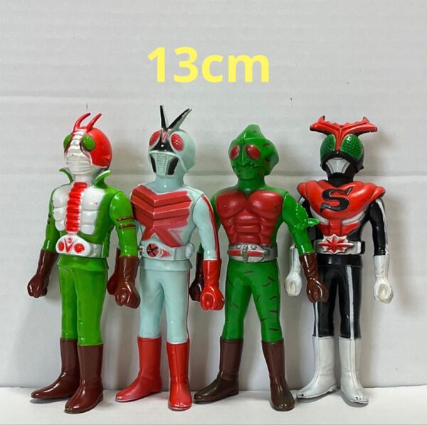 ☆ポピー 仮面ライダー ソフビ 4体セット☆