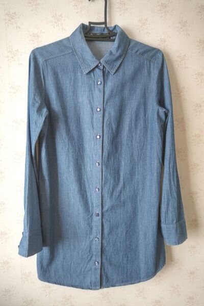 ☆CECIL McBEE セシルマクビー デニム 長袖 シャツ ワンピ☆