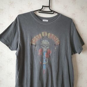 ☆BROWNY GUNS N'ROSES スカル柄 グレー Tシャツ M☆