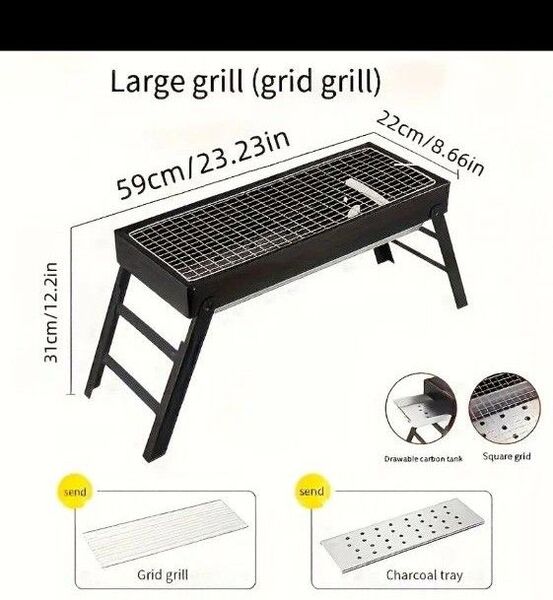 折りたたみ式 バーベキューグリル BBQ グリル