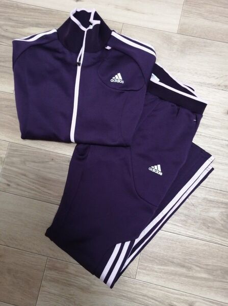adidas ジャージ 上下セット パープル