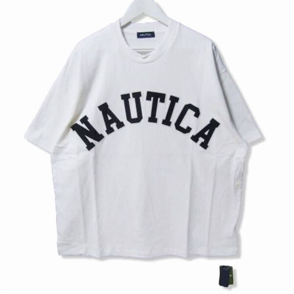 NAUTICA ノーティカ 半袖Tシャツ 232-12116 S/S Tee ロゴ ホワイト 白 XL 27105278