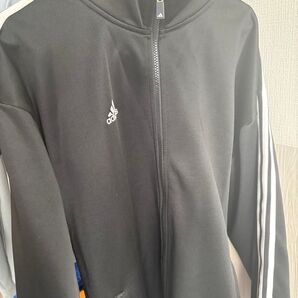 adidas トラックジャケット 90s 万国旗タグ タイ製 ブラック フリーサイズ