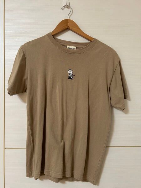 スヌーピー チャーリー・ブラウン Tシャツ ベージュ サイズM