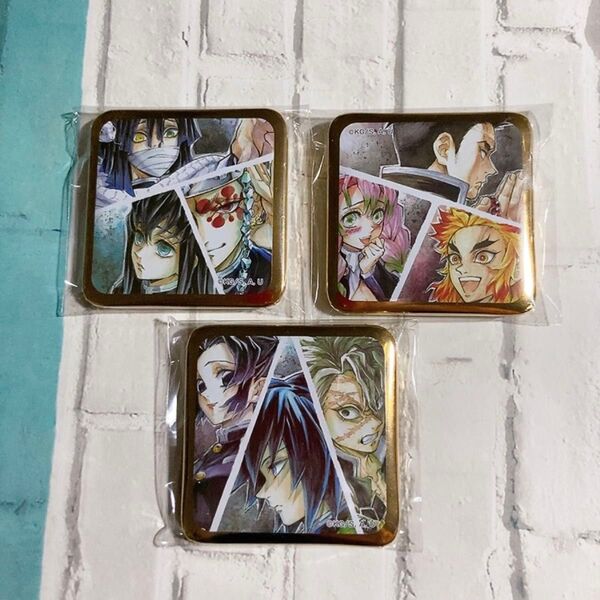 鬼滅の刃 缶バッジ セット ufotable dining 柱合会議 伊黒 無一郎 天元 行冥 蜜璃 煉獄 しのぶ 義勇 実弥