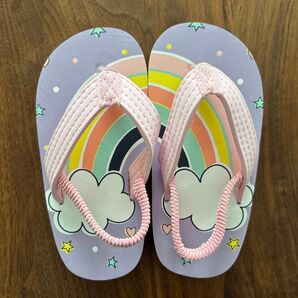 サイズ:25(16.5cm) CLARAH ビーチサンダル レインボー