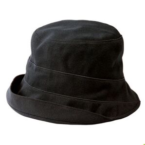 UVカット オーガニックやわらか帽子 ブラック