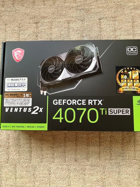 MSI VENTUS GeForce RTX 4070 Ti super 2X OC 16G グラフィックボード