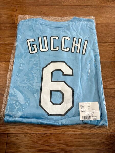 GUCCI Tシャツ 水色 XL 未使用