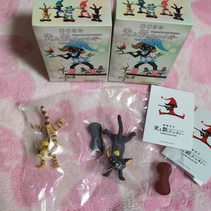 光と影のファンタジー FIGURE COLLECTION フィギュア ネコ (黒・トラ猫) 藤城清治