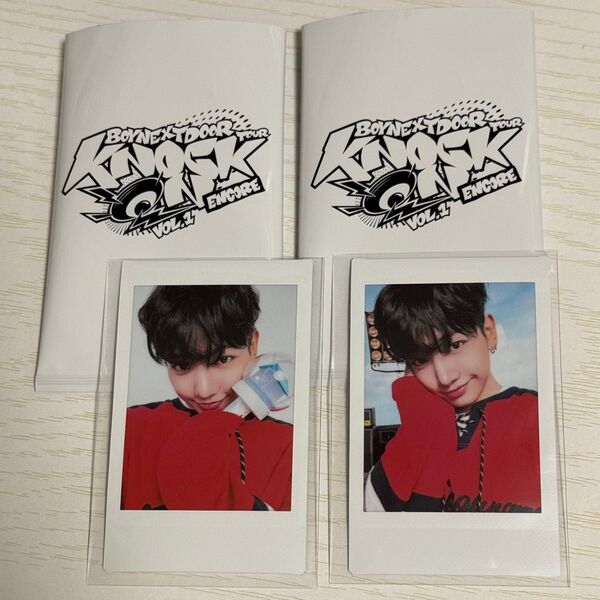 BOYNEXTDOOR 'KNOCK ON Vol.1' ENCORE IN JAPAN インスタントフォト ジェヒョン 2枚
