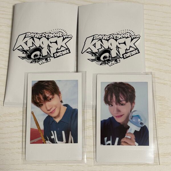 BOYNEXTDOOR 'KNOCK ON Vol.1' ENCORE IN JAPAN インスタントフォト ウナク 2枚