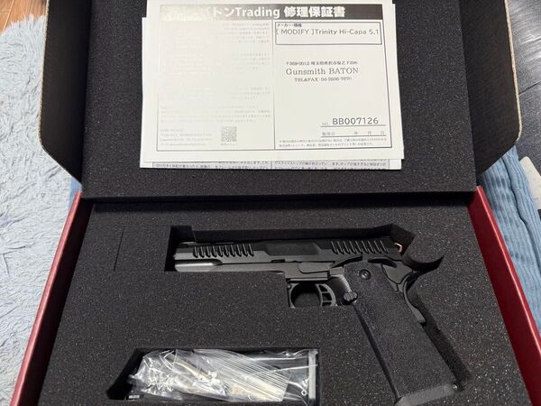 BATON airsoft MODIFY Trinity Hi-Capa 5.1 CO2GBB JASG認定 ハイキャパ
