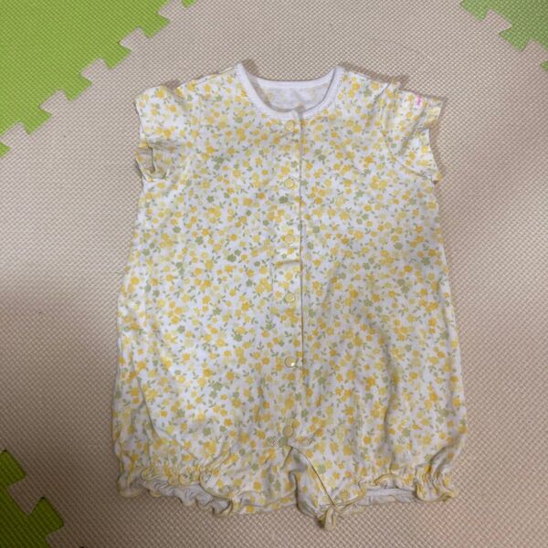 ベビー服 ロンパース 小花柄 70サイズ