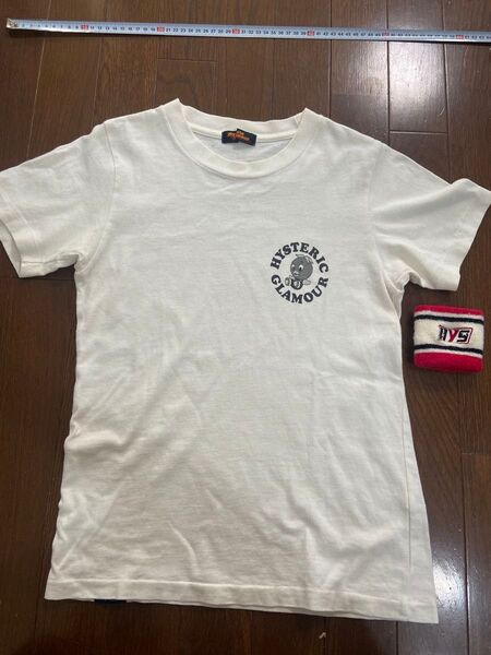 【リストバンド付】ヒステリックグラマー Tシャツトマトバード バックプリント ホワイト レディース