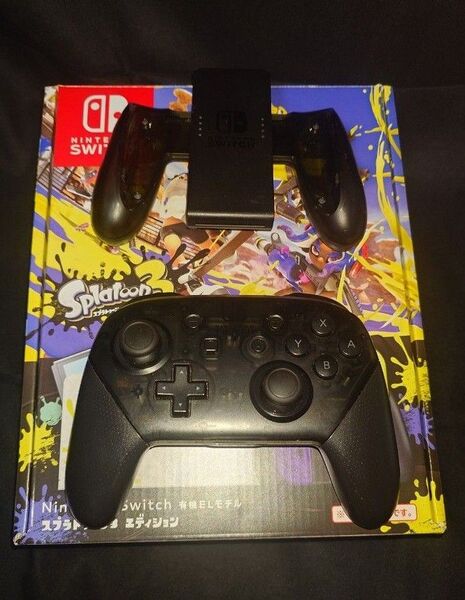Nintendo Switch 有機ELモデル スプラトゥーン3 エディション +プロコン マイクロSD256GB 充電グリップ