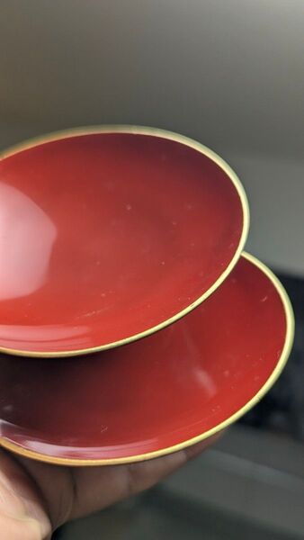 懐石道具 盃 引盃 朱 5客セット 引き盃 漆塗 茶道 骨董 本漆 ヴィンテージ 漆器 木製漆器 伝統工芸