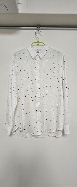 UNIQLO ユニクロ ドットブラウス ドットシャツ 長袖