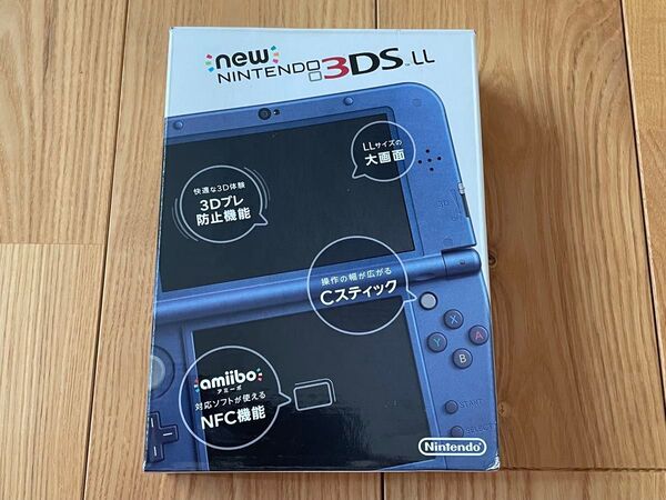 【美品】Nintendo Newニンテンドー3DS LL メタリックブルー 動作確認済 経年劣化