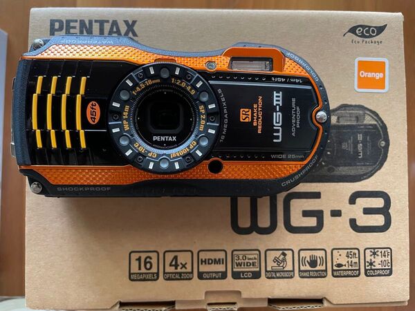 【美品】 PENTAX WG-3 コンパクトデジタルカメラ