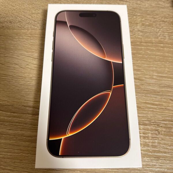 ①【新品未開封】iPhone 16 Pro Max 256GB SIMフリー デザートチタニウム