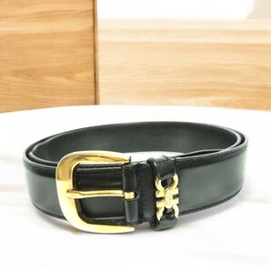 Salvatore Ferragamo フェラガモ ダブルガンチーニ レザー ゴールド金具 ベルト 表記サイズ 90 ブラック