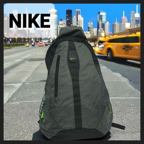 NIKE ナイキ ワンショルダー ボディバッグ y2k テック グレー ブラック