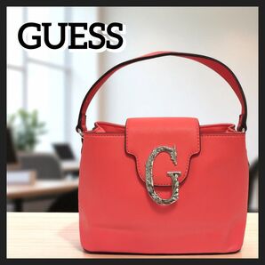 GUESS ゲス ハンドバッグ ROSEBURG Small Satchel オレンジ