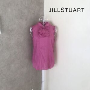 ジルスチュアート 2度着用 ブラウス ノースリーブ シャツ トップス M