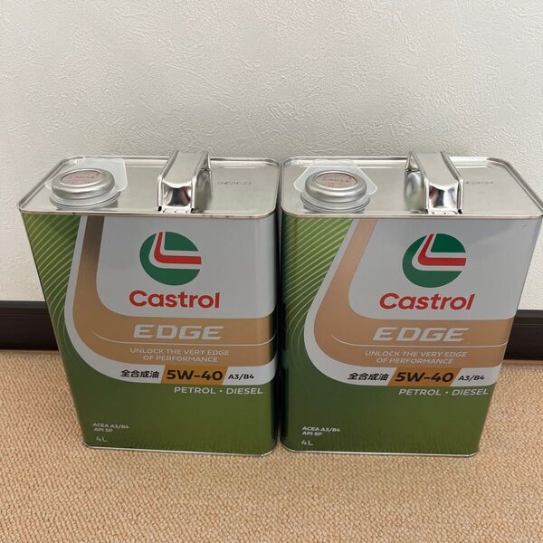 CASTROL EDGE 5W-40エンジンオイル、カストロール エッジ5W-40エンジンオイル、二缶セット