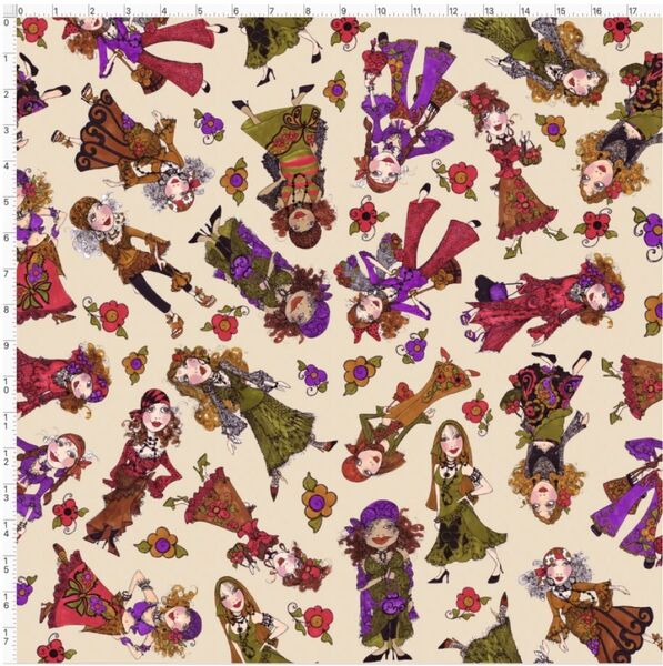 特別価格!ロラライハリス生地 Tossed Gypsies Muslin