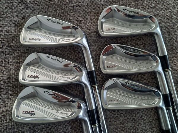 名器 TOURSTAGE X-BLADE 703 FORGED アイアン 6本セット KBS TOUR R 110 リシャフト
