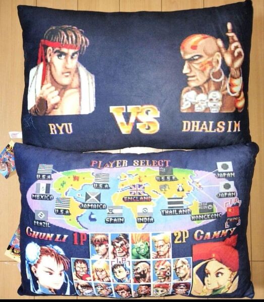 ストリートファイターII クッション 春麗 キャミィ 2種セット スト2
