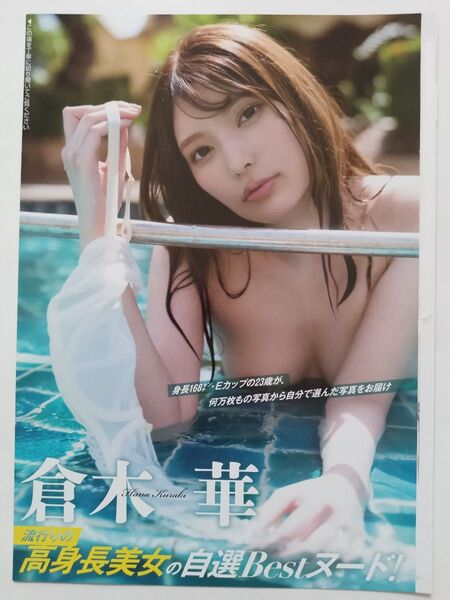 倉木華 袋とじ未開封 8ページ