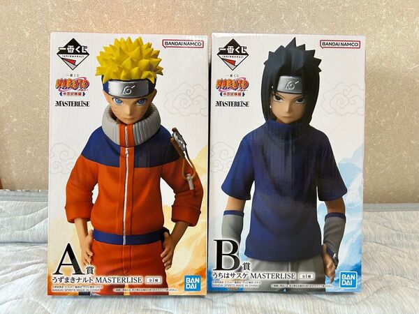 NARUTO 一番くじ中忍試験編 A賞うずまきナルト、B賞うちはサスケフィギュア