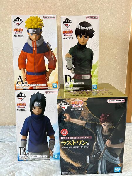 NARUTO 一番くじ 中忍試験編 A賞うずまきナルト B賞うちはサスケD賞ロック・リー ラストワン賞我愛羅