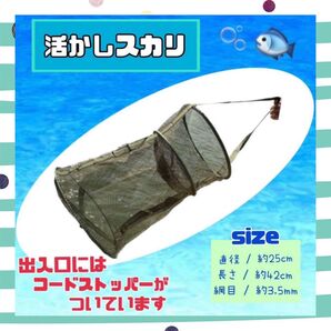 スカリ 釣りグッズ 魚釣り アウトドア 川遊び 海 コンパクト フィッシング