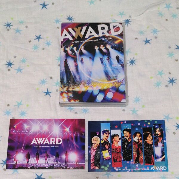 ▼通常盤 ポストカード2枚封入 WEST. 2DVD/WEST. 10th Anniversary LIVE TOUR AWARD