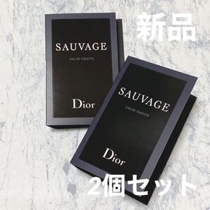 新品2個 ディオール ソヴァージュ オードトワレ EDT 1ml ソバージュ 香水 Dior SAUVAGE