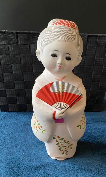 博多人形 少女 置物 可愛い 昭和レトロ