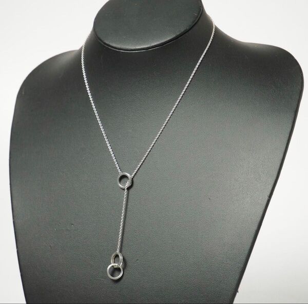 TIFFANY&Co. ティファニー インターロッキング サークル ペンダント》925 スターリングシルバー Y字 ネックレス