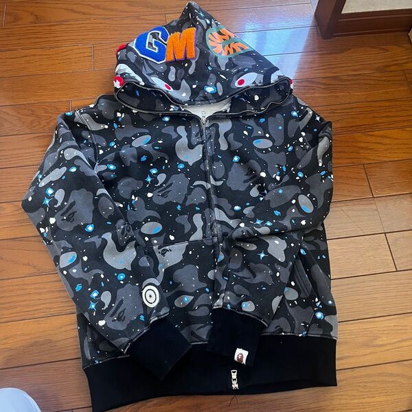 a bathing ape エイプ ジップパーカー シャークパーカー