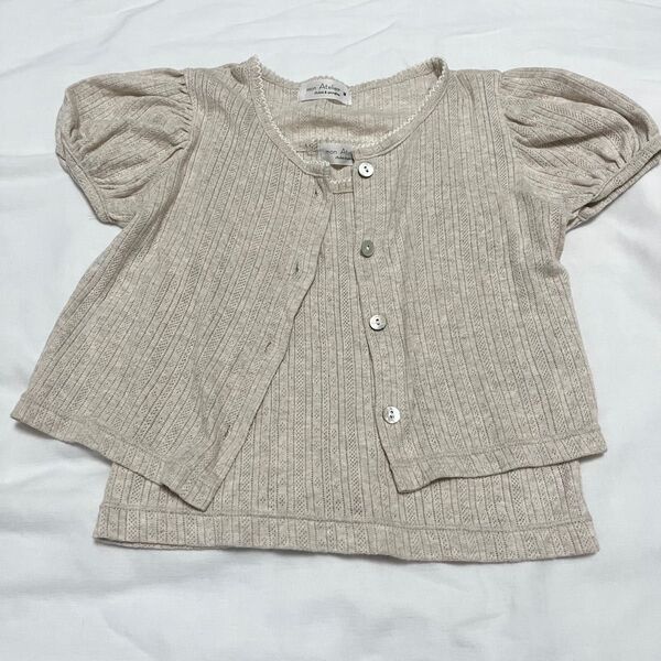 韓国子供服 monAtelier キャミカーデset Msize